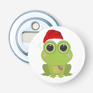 Décapsuleur Frog mignon chapeau de Père Noël Noël festive et c