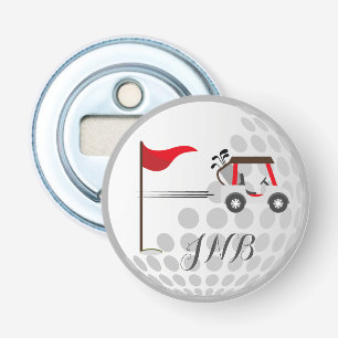 Décapsuleur Fun Golf Golf Bal de golf pour golfeurs Monogramme