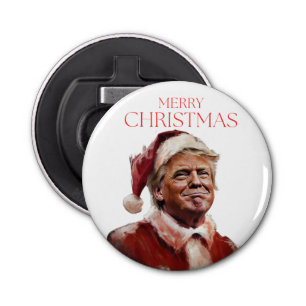 Décapsuleur Funny Trump Santa Claus Carte de Noël