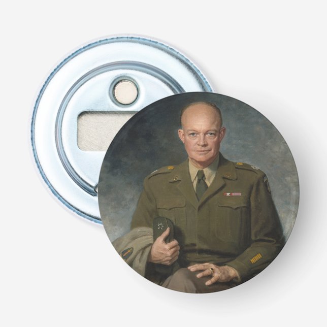 Décapsuleur Général Dwight Eisenhower Portrait peint 5 étoiles (Devant)
