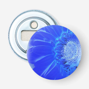 Décapsuleur gerbera bleu électrique