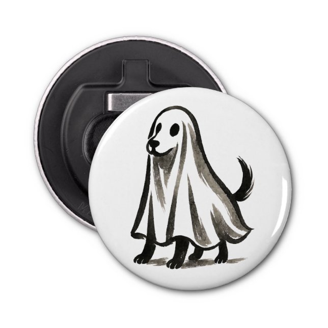 Décapsuleur Ghost Dog in Costume – Halloween Ink Style on (Devant)