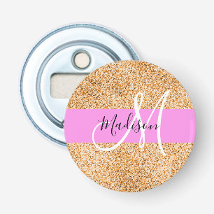 Décapsuleur Glam Pink & Copper Parties scintillant étincelles