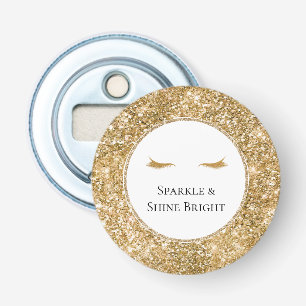Décapsuleur Gold Eyelashes parties scintillant de glamour girl