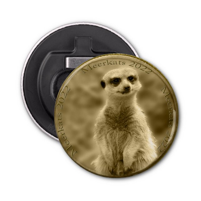 Décapsuleur Golden Meerkat 2022 Pièce, Ouverture de bouteille  (Devant)
