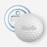 Décapsuleur Golf Ball nom personnalisé<br><div class="desc">Voir mon magasin pour plus d'articles avec cette image.</div>