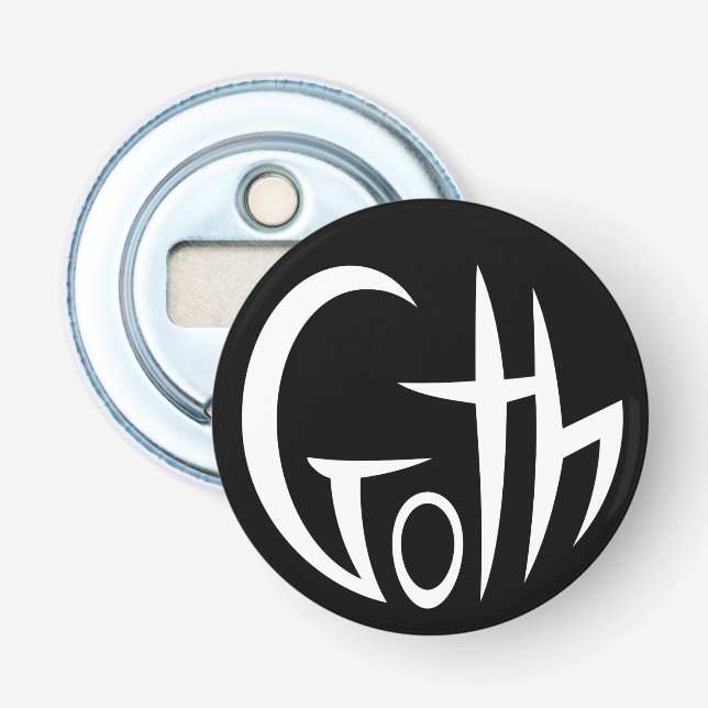 Décapsuleur Goth (Lettres Pointées) (Devant)