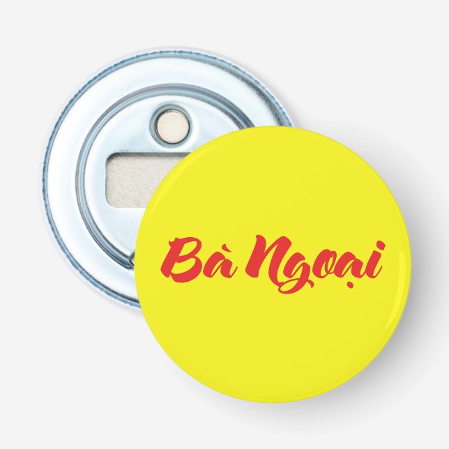 Décapsuleur Grand-mère vietnamienne (maternelle) - Bà Ngotchi (Devant)