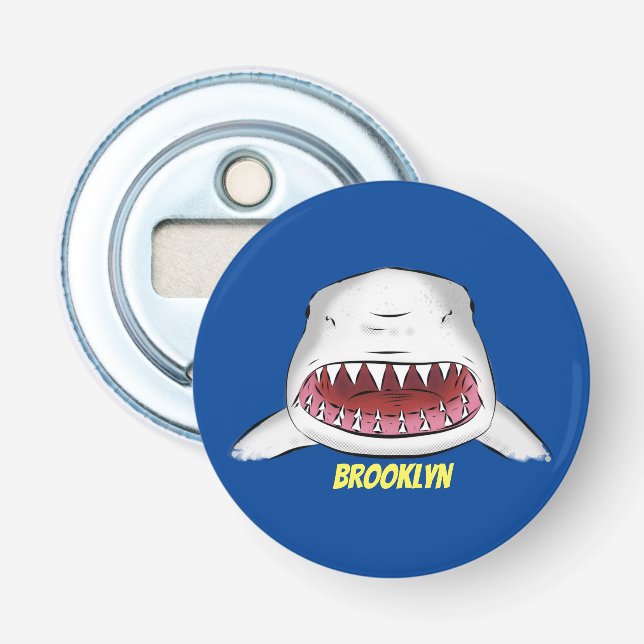 Décapsuleur Grand requin blanc moyen dessin animé (Devant)