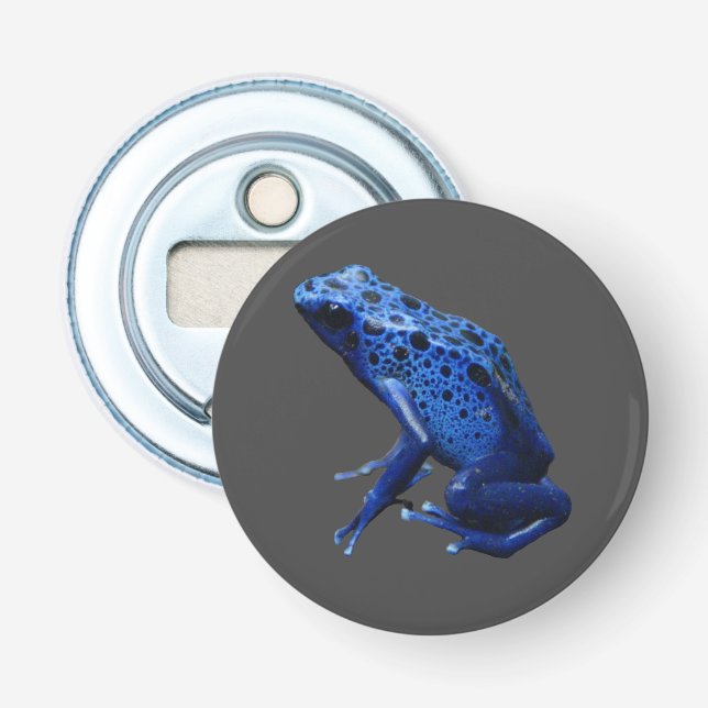 Décapsuleur Grenouille à tarte à poison bleu (Devant)