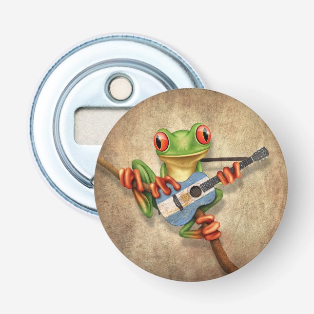 Décapsuleur Grenouille d'arbre jouant la guitare argentine de (Devant)