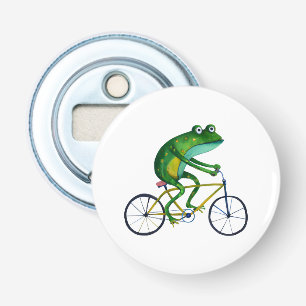 Décapsuleur Grenouille Sur Vélo