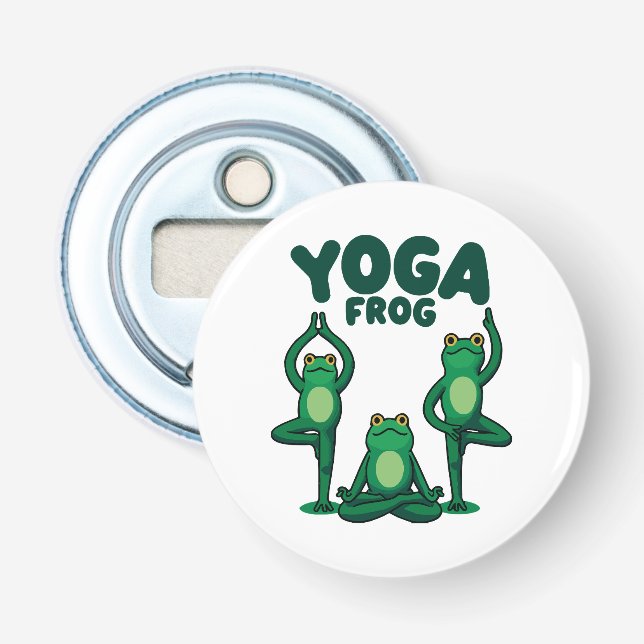 Décapsuleur Grenouilles de yoga (Devant)