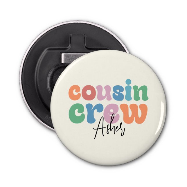 Décapsuleur Groovy Cousin Crew Personalized (Devant)