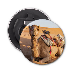 Décapsuleur Gros plan sur Camel dans le désert d'Oman