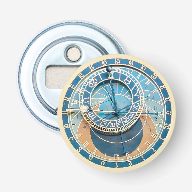 Décapsuleur Gros plan sur l'horloge astronomique de Prague, R. (Devant)