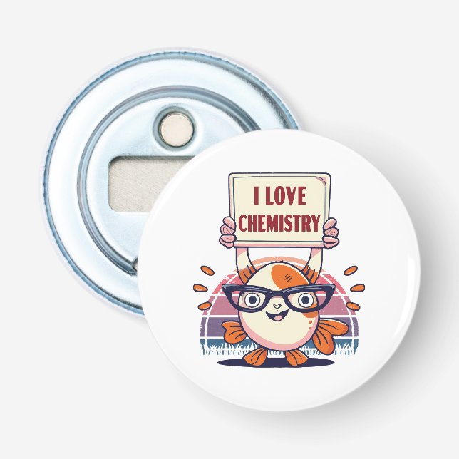 Décapsuleur Guppies et chimie d'amour (Devant)