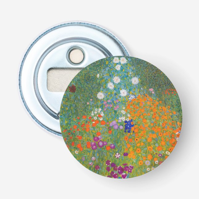 Décapsuleur Gustav Klimt - Jardin de fleurs (Devant)