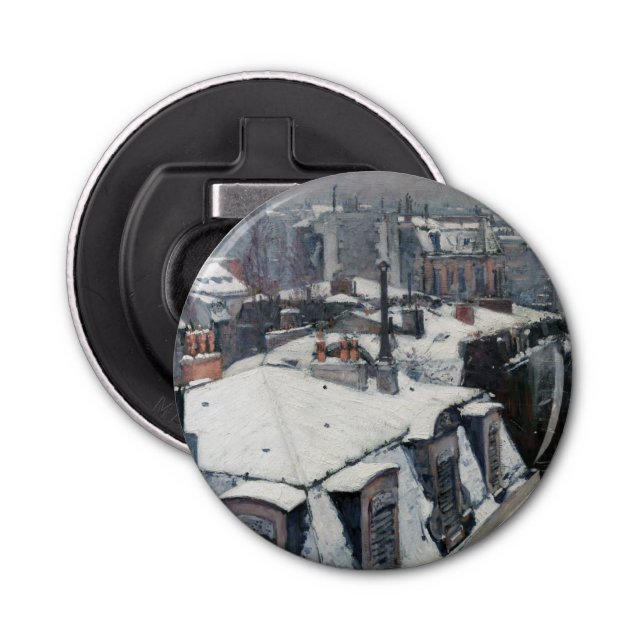 Décapsuleur Gustave Caillebotte - Toits dans la neige (Devant)