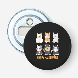 Décapsuleur Happy Halloween Chiens Carlins mignonnes Amoureux