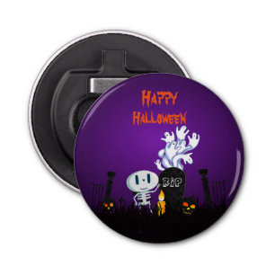 Décapsuleur Happy Halloween Graveyard Éffrayant Squelette & Fa