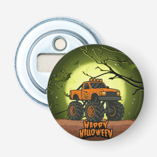 Décapsuleur Happy Halloween Monster Truck avec chauves-souris 