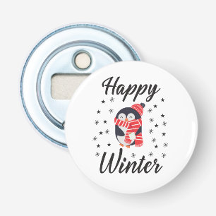 Décapsuleur Happy Winter, mignon Penguin
