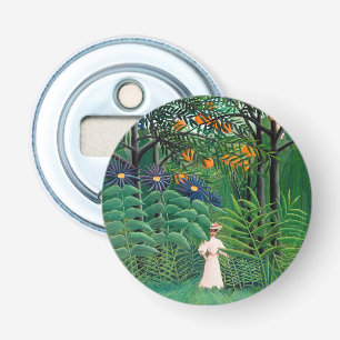 Décapsuleur Henri Rousseau - Femme marchant dans une forêt exo