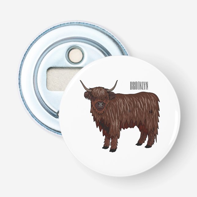 Décapsuleur Highland cow (Devant)