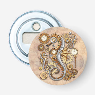 Décapsuleur Hippocampe Steampunk Art Suréaliste Vintage