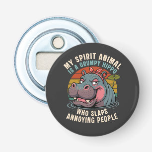 Décapsuleur Hippopotame drôle mignon grincheux humour sarcasti