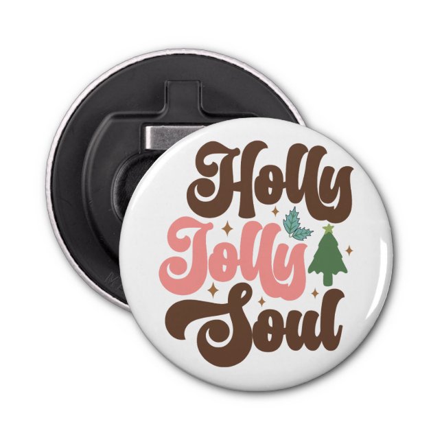 Décapsuleur Holly Jolly Soul Retro Vacances de Noël Super (Devant)