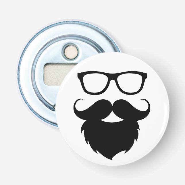 Décapsuleur Homme à barbe drôle adulte (Devant)