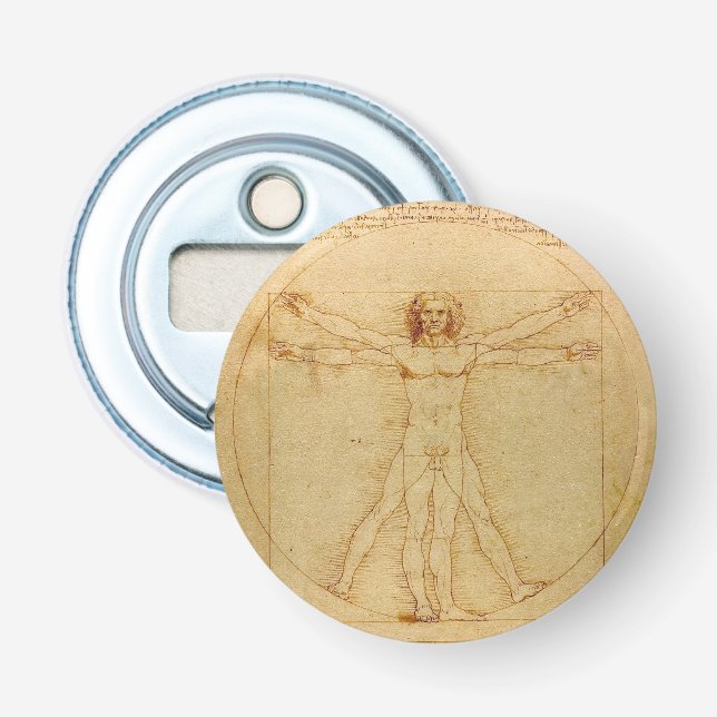 Décapsuleur Homme de Vitruvian de da Vinci (Devant)