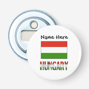 Décapsuleur Hongrie et drapeau hongrois personnalisés