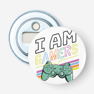 Décapsuleur I Am Gamers - Retro Neon Design de jeux