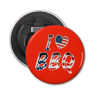 Décapsuleur I Love BBQ, American Patriotic