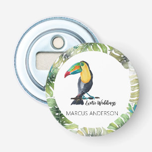 Décapsuleur Illustration aquarelle exotique de toucan