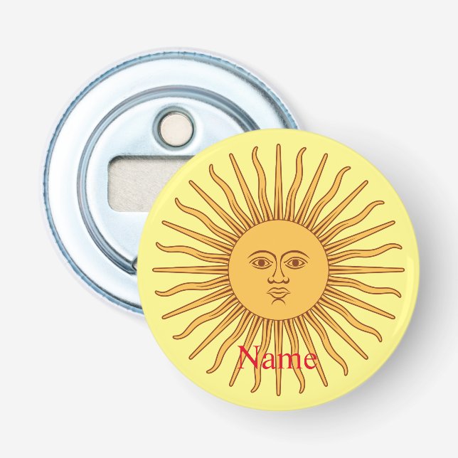 Décapsuleur Illustration d'art de visage de soleil Thunder_Cov (Devant)