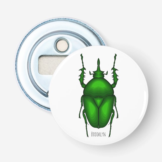 Décapsuleur Illustration de bug Mecynorhina torquata (Devant)