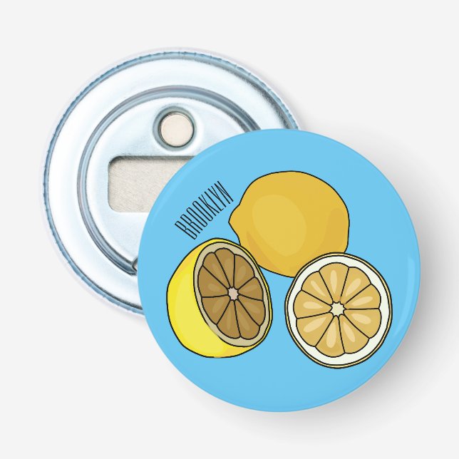 Décapsuleur Illustration de citron (Devant)