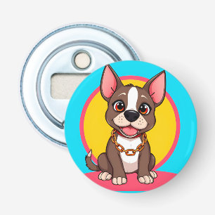 Décapsuleur Illustration de dessin animé de chien heureux