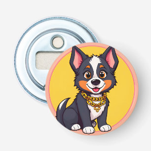 Décapsuleur Illustration de dessin animé de chien heureux