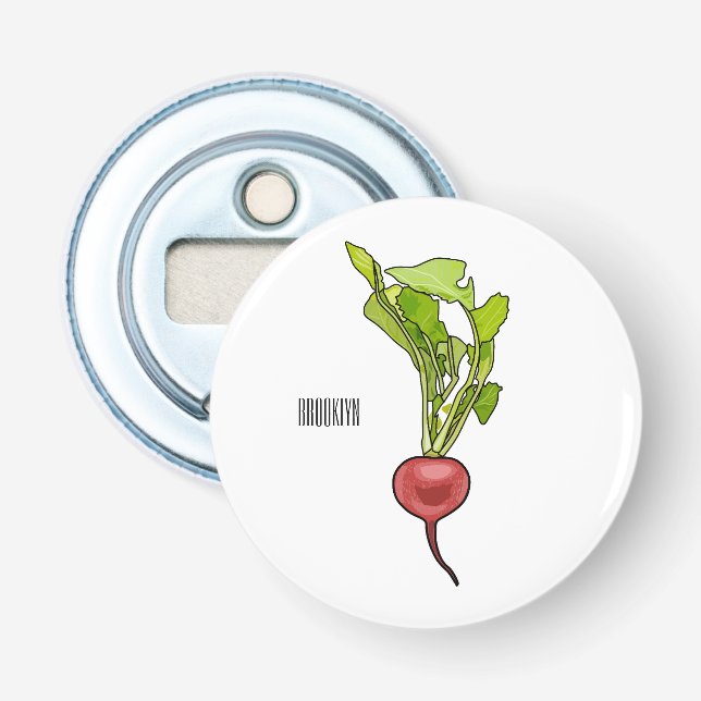 Décapsuleur Illustration de dessin Radish (Devant)