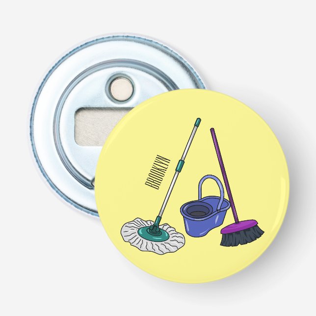 Décapsuleur Illustration de la bande dessinée Broom & mop (Devant)