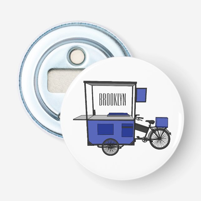 Décapsuleur Illustration de la charrette alimentaire (Devant)