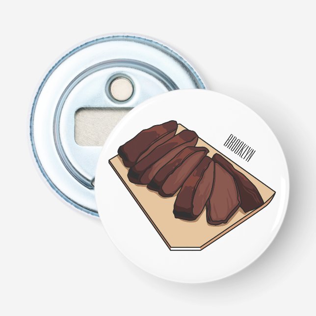 Décapsuleur Illustration de la poitrine de boeuf (Devant)