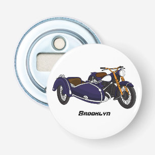 Décapsuleur Illustration de moto pourpre Sidecar