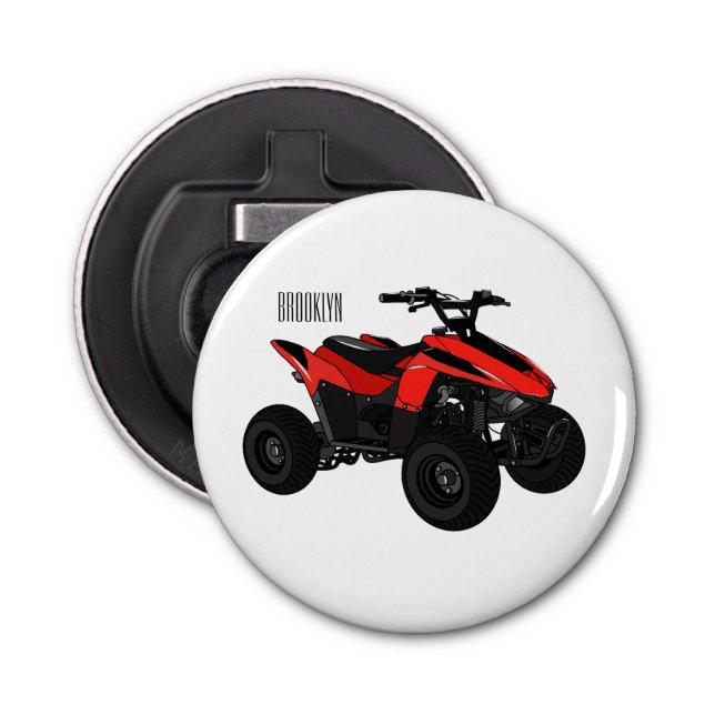 Décapsuleur Illustration de Quad bike atv (Devant)