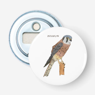 Décapsuleur Illustration d'oiseau américain Kestrel